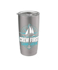 Sailboat Coastal Stainless Steel Insulated Tumbler For Crew And Sailing Folks Keeps Drinks Hot Or Cold With Double Wall Vacuum