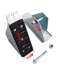 Anti Skid Ladder Feet Replacement Shoes Kit For Extension Ladders Aluminum Foot Pads 2 Pack with bolts and measurements