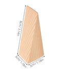 20Pcs Wooden Door Stop Wedges Set, Triangle Shaped Door Stoppers For Home And Office dimensions 8cm height 3cm width