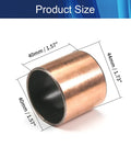 Rock Solid Oilless Sleeve Bearing 40mm X 44mm X 40mm Length Plain Bushing, showing dimensions marked on the bronze composite surface.