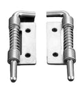 Rotating Concealed Hinges Door Fittings 1 Pair Stainless Steel Spring Barrel Bolt Latch Hinge For Industrial Cabinets 53 x 18mm