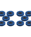25 Pack 3 Inch Quick Change Strip And Clean Discs For Paint And Rust Removal Heavy Duty Beefy Non Woven Nylon With Extra Coarse Grit Blue