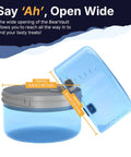 Adjustable Bear Canister For Backpacking And Camping, Expands And Collapses For Bear Resistant Food Storage, open wide view
