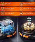 Handheld 500x Microscope With 2.0 Inch IPS Screen USB Connection For Electronics Jewelry Coins Trichomes Magnifier Real Time Viewing Great For Kids And Hobbyists, black and orange