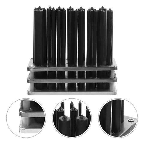 28 Piece Steel Punch Set with Single Hole Puncher for Mechanical Repair and DIY Projects on multi-level stand