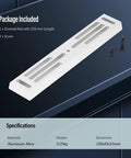 Beefy Deluxe Dovetail Mount Plate for Telescopes and Guidescope, Vixen Style Rail, 228mm length, screws included