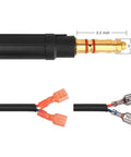 Replacement MIG Welding Gun Torch 100 Amp 10Ft Cable For Lincoln Magnum 100L K530-5 Welder Includes 10 Tips, detail view