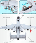 A10 Warthog Plane Building Toy Set With 961 Pieces For Adults And Teens Realistic Fighter Jet Building Blocks Air Force Model Kit STEM Education Gift Durable Brick Construction And Collectible Display, white A-10 model with open cockpit
