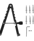 Handy Lens Opener Tool Kit With 3 Interchangeable Tips For 37mm To 86mm Openings, aluminum alloy spanner and wrench set, top view