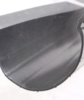 Heavy Duty Garage Door Bottom Seal Strip For Single Slot Channel Rubber Weather Seal 18 Foot Length Fits Doors With Single Channel Retainer Keeps Out Drafts And Dust Easy Install, close-up view of black vinyl material, curved design