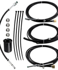 Upgrade Your Ride With This Solid Nylon Fuel Line Replacement Kit Perfect For Gas Trucks From 1988 To 1997 Featuring Durable Construction And A Full Set For Easy Installation That Keeps You Rolling Smoothly Without Leaks. fuel line kit, black nylon hoses, clamps, and filter for gas trucks