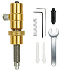 Adjustable Magnetic Arrow Rest And Cushion Plunger For Bows Featuring Slick Aluminum Rebound Mechanics For Zero Drag Accuracy Left Or Right Hand Setup To Nail Your Shots Dead Center components including gold plunger, tools, and springs.