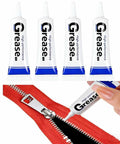Four tubes of Pro Grade Zipper Lubricant That Works Waterproof Zipper Lube For Metal And Plastic Zippers Universal Zipper Grease Wax