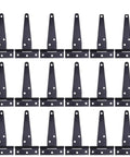 Black 24 Pack T Strap Gate Hinges Heavy Duty Iron T Shaped Door Hinges Four Inch With Six Screw Holes For Gates And Doors