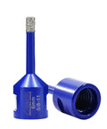 Dry Diamond Core Drill Bits Set for Porcelain Tile Marble Brick Vacuum Brazed Hole Saw 2 Pack 6mm Diameter 5 By 8 By 11