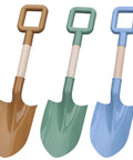 Kids Garden Tool Shovel Set 16 Inch Avocado Beach Spades Sand Shovels Toys For Adults Gardening Tools Kit Travel Sandbox Toy Snow Scoop With Wood Handle Spade For Digging Sand Snow 3 Pack