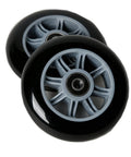 Freedare 100mm grey scooter wheels with ABEC-7 bearings, polypropylene core, 2 wheels shown