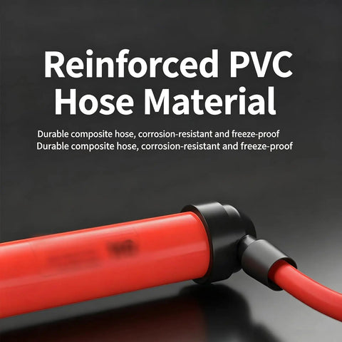Close-up of reinforced PVC hose material for Handy Dual Use Pull Out Cylinder Manual Siphon Pump, durable and corrosion-resistant.