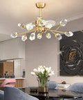 Slick Full Bronze Ceiling Fan With Integrated Lighting And Six Speed Settings Pumps Out Killer Airflow Alongside Whisper Quiet Operation Plus Super Responsive Remote Control Perfect For Living Room Bedroom Or Family Space - stylish design with crystal light fixtures.
