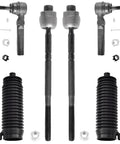 Front End Suspension Kit For RWD Chevy Silverado And GMC Sierra 1500 1999 To 2006 Includes Four Control Arms With Ball Joints Two Sway Bars Four Tie Rods And Two Rack Boots 12 Piece Replacement parts displayed.