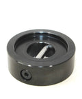 Close-up of a round metal tool from the Gimbal Bearing Install Tool And Engine Alignment Kit With Gimbal Bearing Remover And Installer.