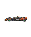 McLaren MCL38 1:43 Scale 2024 Die-Cast Formula Car With Helmet Display Box And Norris Number Four Lando Norris Collectible Model