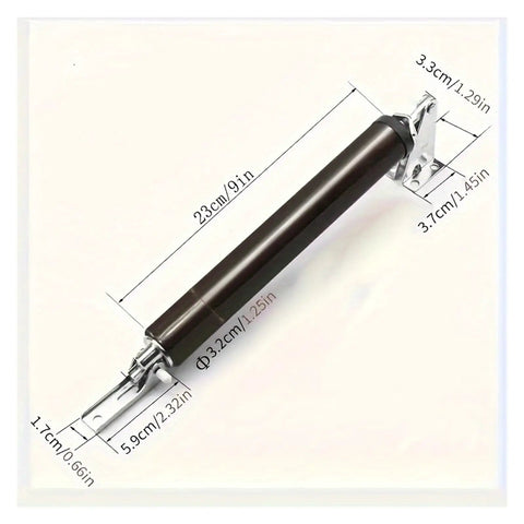 Two Piece Automatic Door Soft Close Kit With 90 Degree Positioning Stop, Adjustable Buffer, Furniture Hardware, Silvery Finish