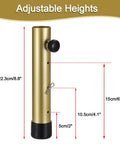 Heavy Duty Table Leg Extenders For Folding Tables No Sweat Adjustable Furniture Risers 22.3cm Gold height booster with adjuster