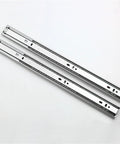 Three Section Drawer Slide Rail Set With Buffer Dampening Steel Ball Bearings For Silent Cabinet Doors 35 Wide 20 Inch Long