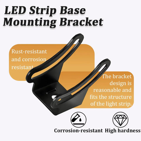 Two Pack Adjustable LED Light Bar Mounting Brackets for Offroad Trucks with anti-corrosion and high hardness features