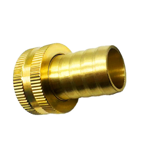 Premium Heavy-Duty Brass Garden Hose Adapter For 3/4 Inch Drip Irrigation Tubing To Faucet With Leak-Proof Rubber Gasket, Reusable Connector Fitting For Rain Bird And Toro Systems That Actually Holds Up Outdoors. Brass hose adapter with knurled grip