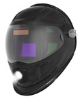 Auto Darkening Welding Helmet With LED Light And Large Viewing Area 3.86 By 2.44 Inches, Black Starry Sky Design, Side View