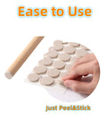 3/8 Inch Round Beige Felt Pads For Cabinets And Furniture Self Adhesive Floor Protectors, hand peeling pad from sheet