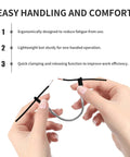 Hands using Two Pack Soldering Helping Hands Clamps Wire Holder For Soldering In The Field Lightweight and Sturdy Holder