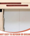 Bottom Mount Drawer Slides 235mm Pack Of 2 For Cabinets Dressers Wardrobes Soft Close Track Guides With Feet Easy Install Durable