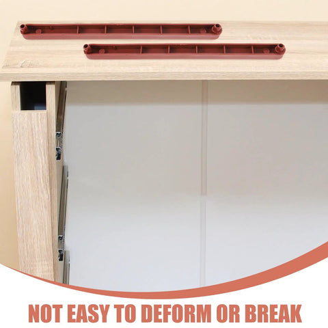 Bottom Mount Drawer Slides 235mm Pack Of 2 For Cabinets Dressers Wardrobes Soft Close Track Guides With Feet Easy Install Durable