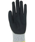 Enhanced Liquid Grip Level A4 Cut Resistant Work Gloves With Sandy Nitrile Coating Nitrix, black palm, size 10 XL, salt-pepper