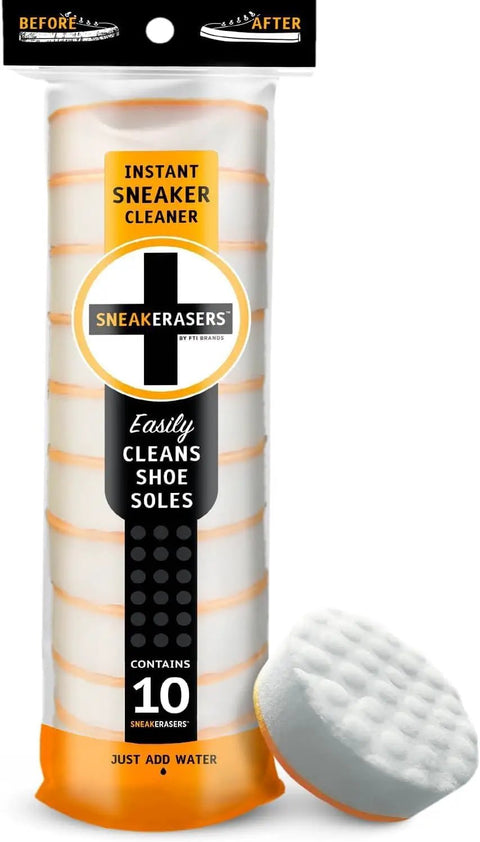 Instant Sneaker Cleaner Kit For Sneakers, Dual Sided Sponges, Powerful Shoe Cleaning Solution For Tennis Shoes And Everyday Kicks, 10 Pack