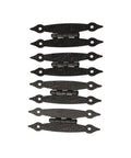 Set of antique H hinges with screws for cabinet doors, retro lace cast iron hardware, durable flush H hinges, classic charm
