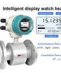 Badass Heavy Duty Electromagnetic Water Flow Meter Sensor With Reliable Performance Built Tough For Nasty Industrial Sludge RV Lines And Gritty Pipes Dn50 Metric Standard with intelligent display and connection ports.