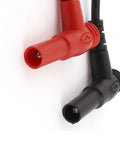 Close-up of red and black Universal Multimeter Test Lead Probes, 1M Long (3.3Ft), Banana Plug Cables, Durable, 1000V 20A Capacity