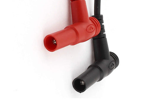 Close-up of red and black Universal Multimeter Test Lead Probes, 1M Long (3.3Ft), Banana Plug Cables, Durable, 1000V 20A Capacity