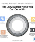 12 Inch Steel Lazy Susan Turntable With Ball Bearing, Heavy Duty Hardware, 1000 Lb Load Capacity, top view showing installation tips