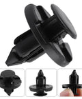 Easy Push In Bumper Trim Clips Kit Rust Proof Plastic Fasteners For Interior Bumper Trim Replacements Fits Versa Xterra Liner 20Pcs black plastic push-in clip