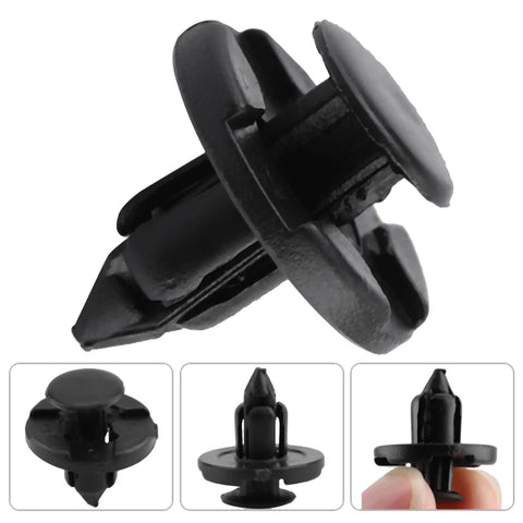 Easy Push In Bumper Trim Clips Kit Rust Proof Plastic Fasteners For Interior Bumper Trim Replacements Fits Versa Xterra Liner 20Pcs black plastic push-in clip