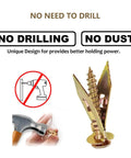 Self Drilling Drywall Anchors Heavy Duty Screw Kit For Door Hinge Repair And Wall Decor Mounting Built Tough Galvanized Steel Fasteners showing no drill design.