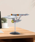 Lit LED Spaceship Model Kit For Display In One Thousandth Scale Lifelike Spaceship Ornament On Desk