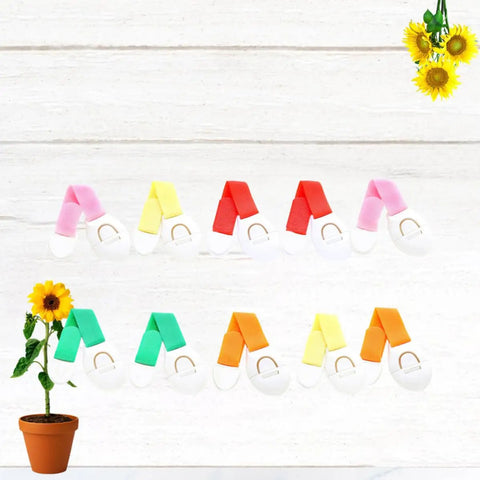 10 Pack Kid Proof Safety Locks For Cabinets And Drawers No Tools Needed Self Adhesive Refrigerator Locks in assorted colors.