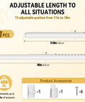 Adjustable Sliding Glass Pet Door Security Bar For Dog And Cat Doors Extends 11 To 18 Inches with accessories shown