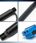 Close-up of Mercedes-Benz Electric Liftgate Struts Power Tailgate Lift Support Actuator components and connector details